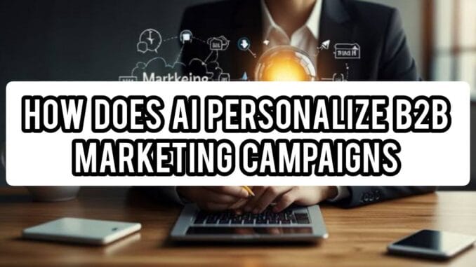 How Does AI Personalize B2B Marketing Campaigns